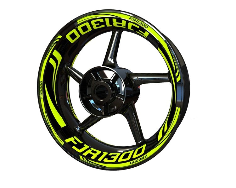 Yamaha FJR1300 Wheel Stickers - Plus Design