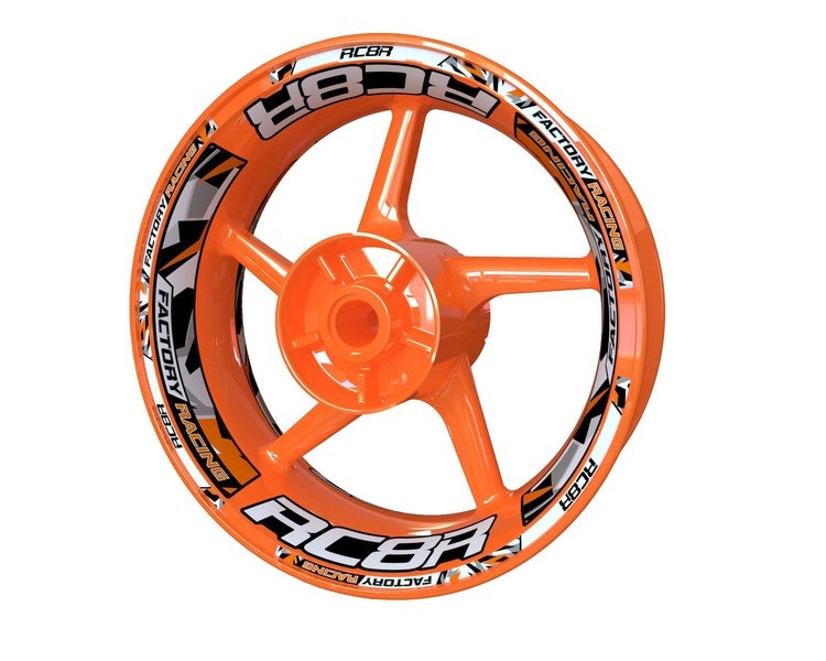 RC8R Wheel Stickers - Plus Design