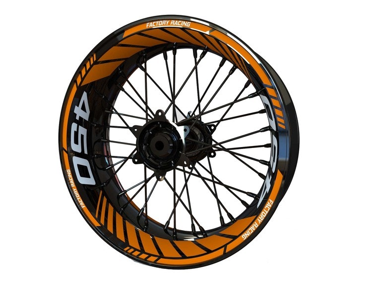 Autocollants de roue pour KTM 450 SUPERMOTO - SpinningStickers |  Autocollants de jante de moto