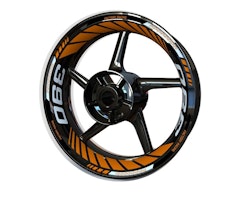 KTM RC390 and 390 Duke Wheel Stickers - Plus Design