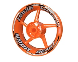 Wheel Stickers - Fits 990 Super Duke - "Beast Classic"