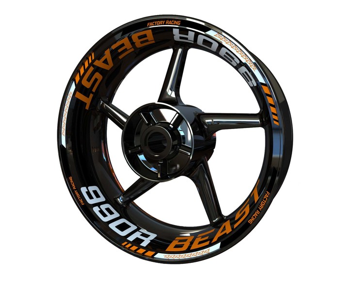 KTM 990 Super Duke "Beast" Wheel Stickers - Standard Design