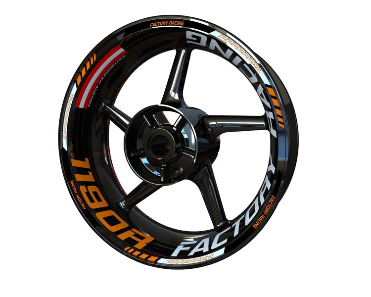 KTM 1190 RC8 R Wheel Stickers - Plus Design