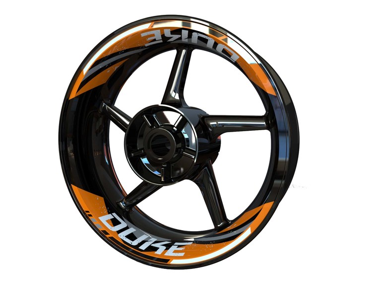 KTM Duke Wheel Stickers - Two Piece Design V2