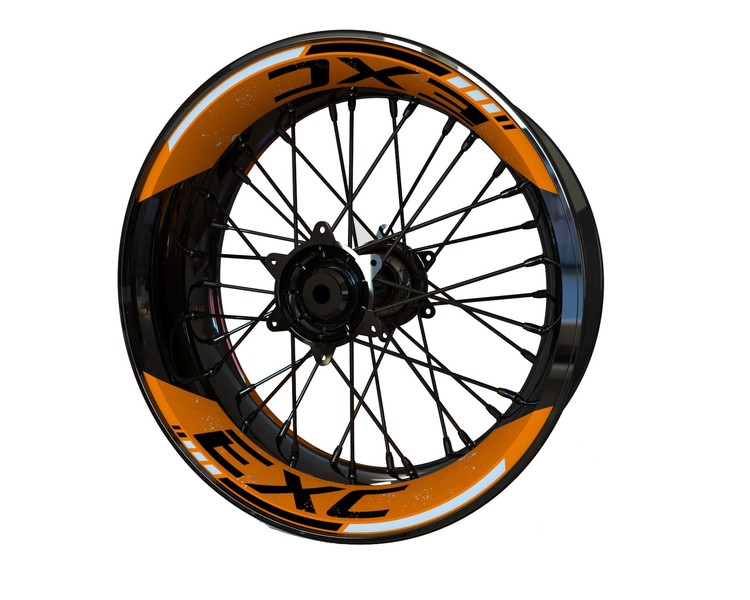 KTM EXC 17" Wheel Stickers - Two Piece Design