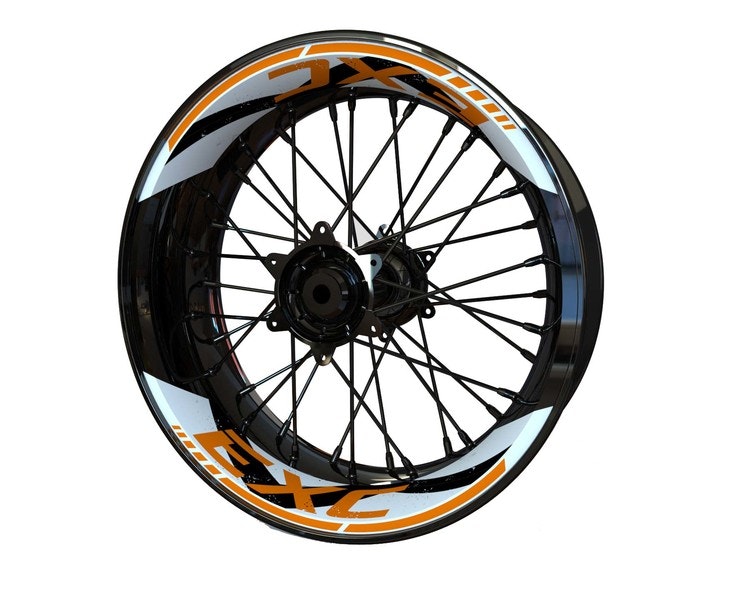 EXC 17" Velg Stickers - tweedelig ontwerp