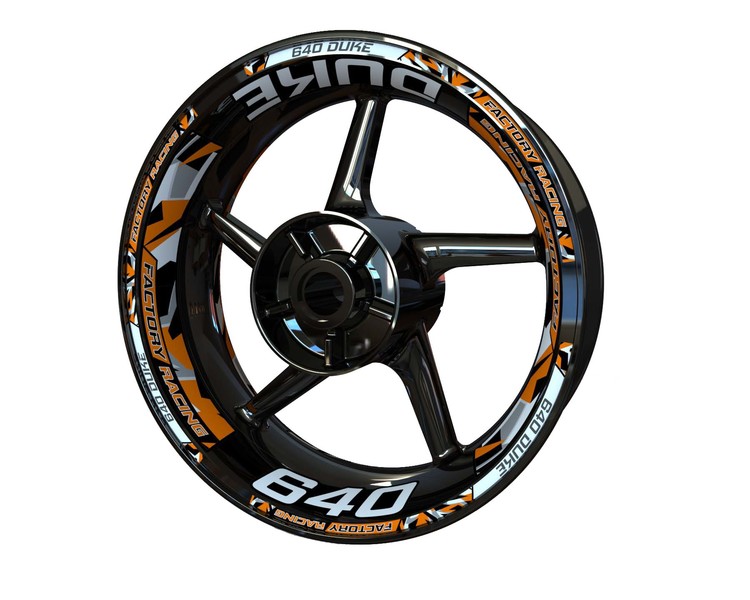 KTM 640 Duke Wheel Stickers - Plus Design