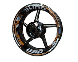 890 Duke Wheel Stickers - Plus Design
