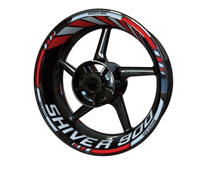 Adesivi per cerchioni Aprilia Shiver 900 - Design standard