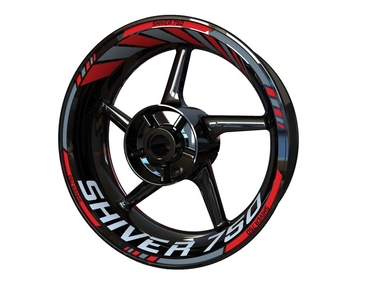 Aprilia Shiver 750 Wheel Stickers - Standard Design