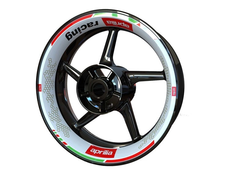 Adhesivos para ruedas Premium para motocicletas Aprilia - SpinningStickers  | Las mejores pegatinas para llantas de moto