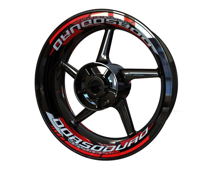 Aprilia Dorsoduro Wheel Stickers - Two Piece Design