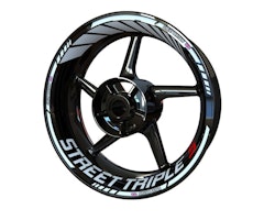 Triumph Street Triple S Wheel Stickers - "Classic" Standard Design