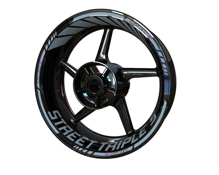 Triumph Street Triple S Wheel Stickers - "Classic" Standard Design