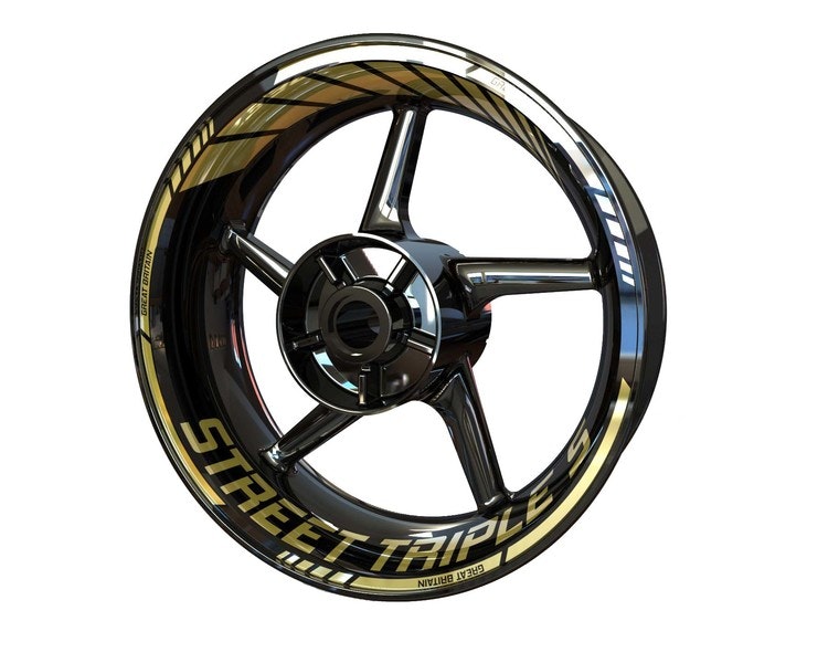 Triumph Street Triple S Wheel Stickers - "Classic" Standard Design