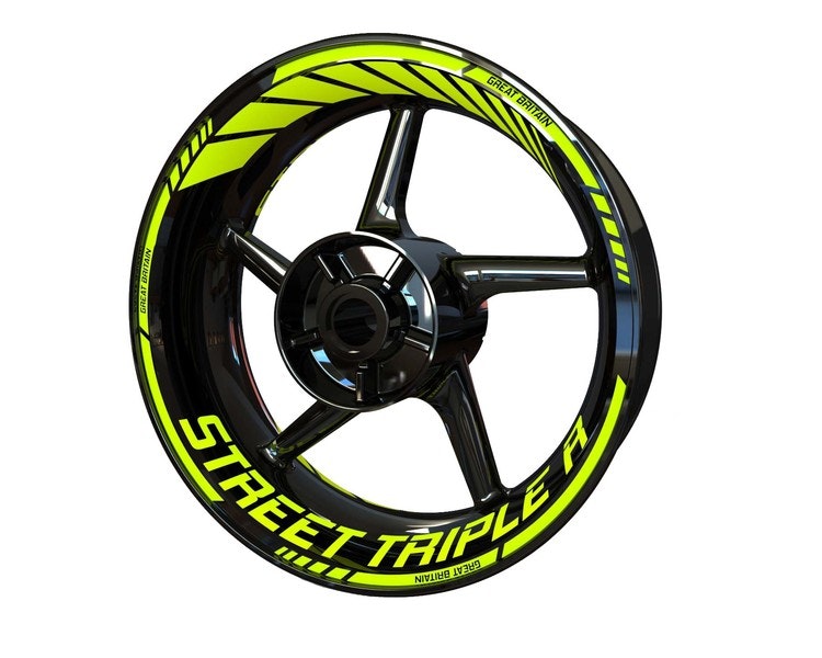 Triumph Street Triple R Wheel Stickers - "Classic" Standard Design