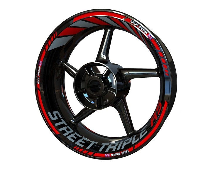 Triumph Street Triple RS Wheel Stickers - "Classic" Standard Design