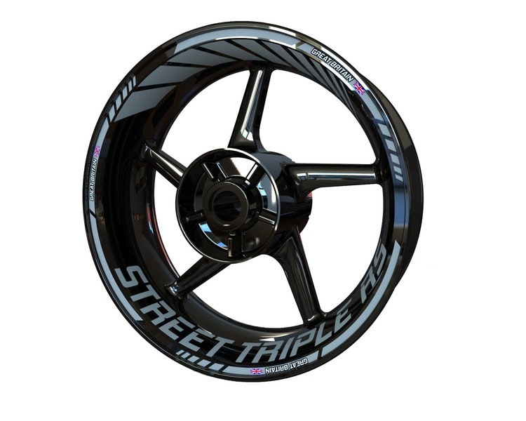 Triumph Street Triple RS Wheel Stickers - "Classic" Standard Design