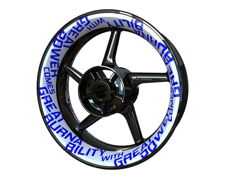 Burnability Velg Stickers - Premium ontwerp