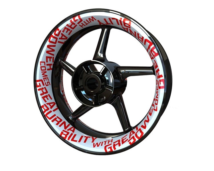 Burnability Velg Stickers - Premium ontwerp