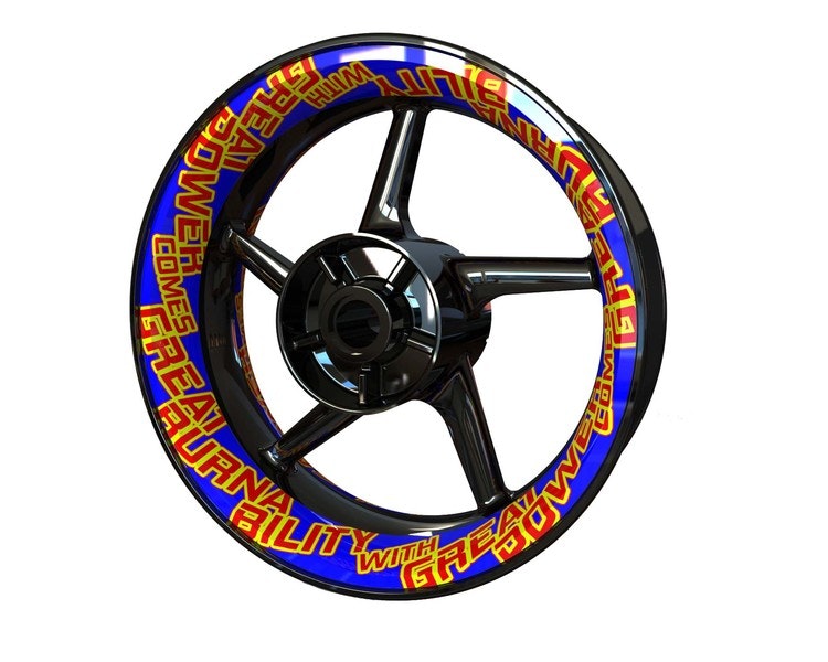 Burnability Wheel Stickers - Premium Design