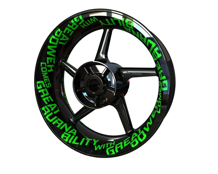 Adesivi per ruote Premium - Picche - SpinningStickers | I migliori adesivi  per cerchioni per moto