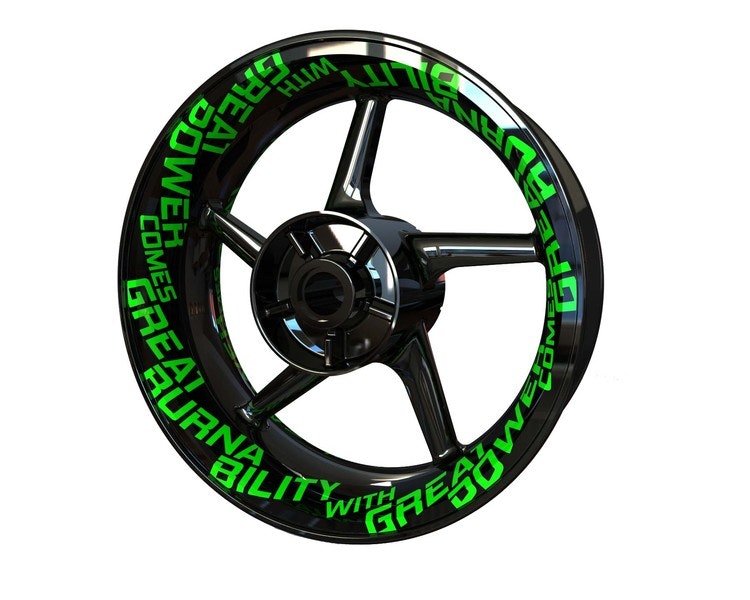 Burnability Wheel Stickers - Premium Design