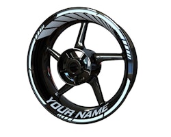 "Your Name" Wheel Stickers - Standard Design