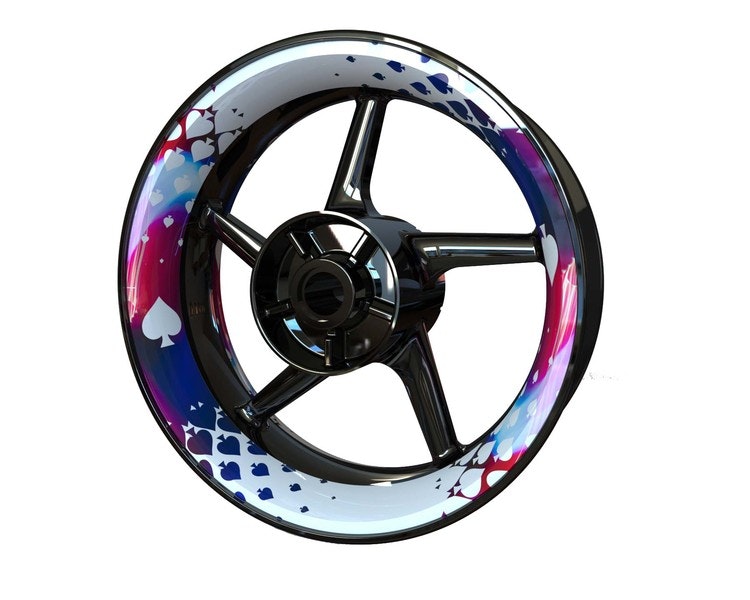 Spades Wheel Stickers - Premium Design