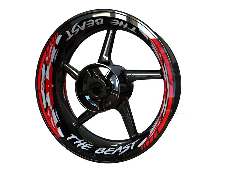 THE BEAST Velg Stickers - Premium ontwerp