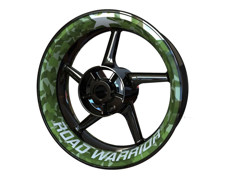 ROAD WARRIOR Wheel Stickers - Premium Design