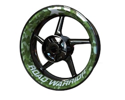 ROAD WARRIOR Wheel Stickers - Premium Design