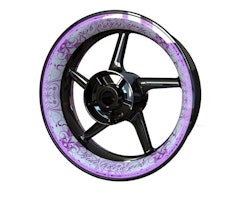 RIDE LIKE A GIRL Wheel Stickers - Premium Design