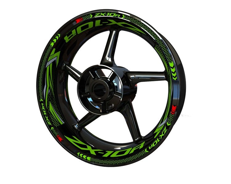 ZX-10R Wheel Stickers - Plus Design