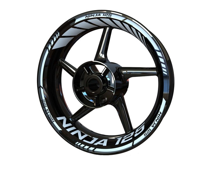 Ninja 125 Wheel Stickers - "Classic" Standard Design