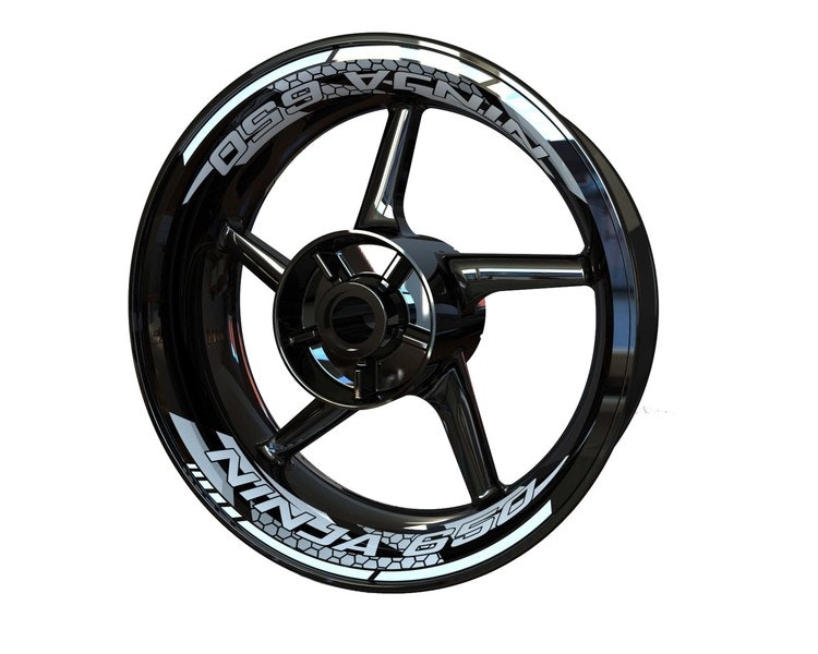 Adhesivos para ruedas Ninja 650 - Diseño de dos piezas