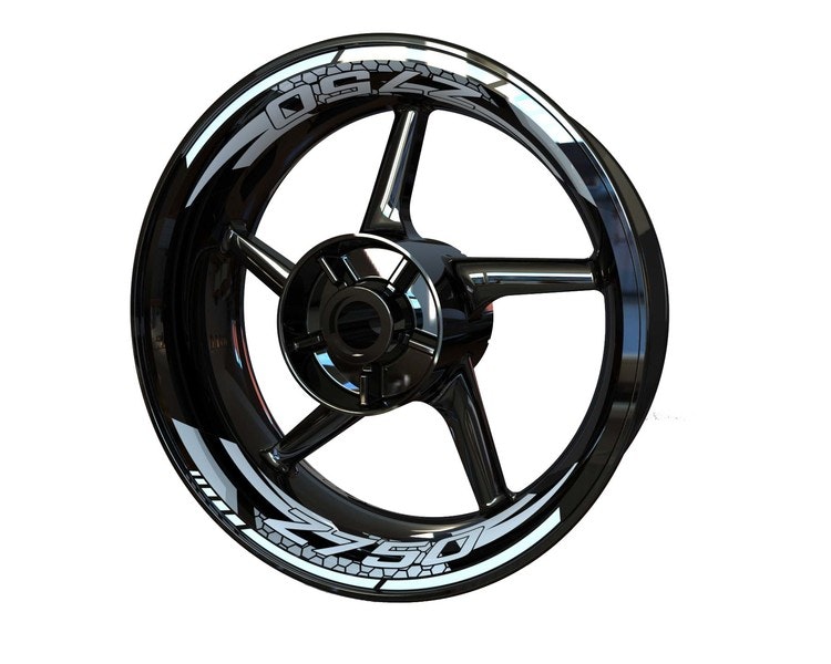 Z750 Velg Stickers - tweedelig ontwerp