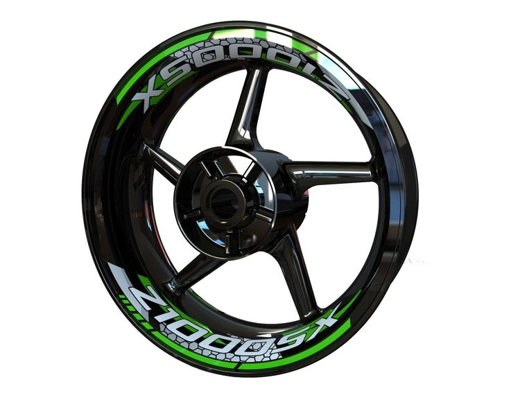 Z1000SX Velg Stickers - tweedelig ontwerp