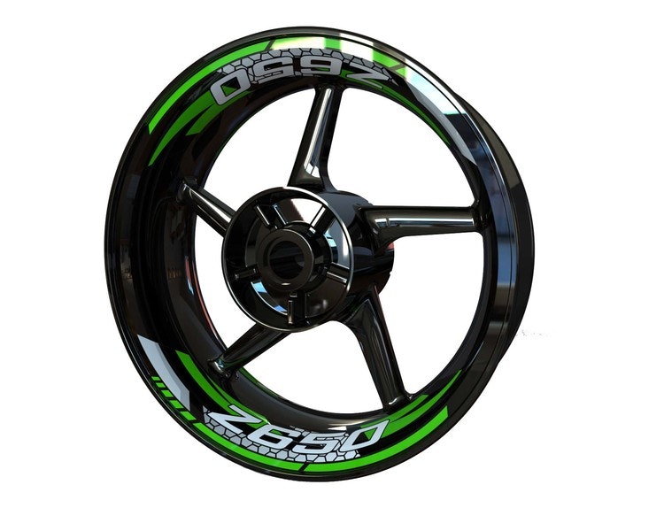 Kawasaki Z650 Wheel Stickers - Two Piece Design - SpinningStickers | #1  Motorcycle & Powersport Graphics