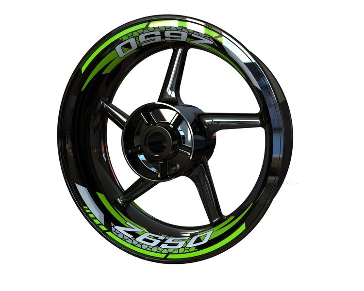 Z650 Wheel Stickers - Two Piece Design