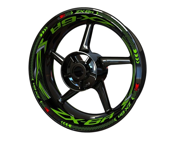 ZX-6R Wheel Stickers - Plus Design