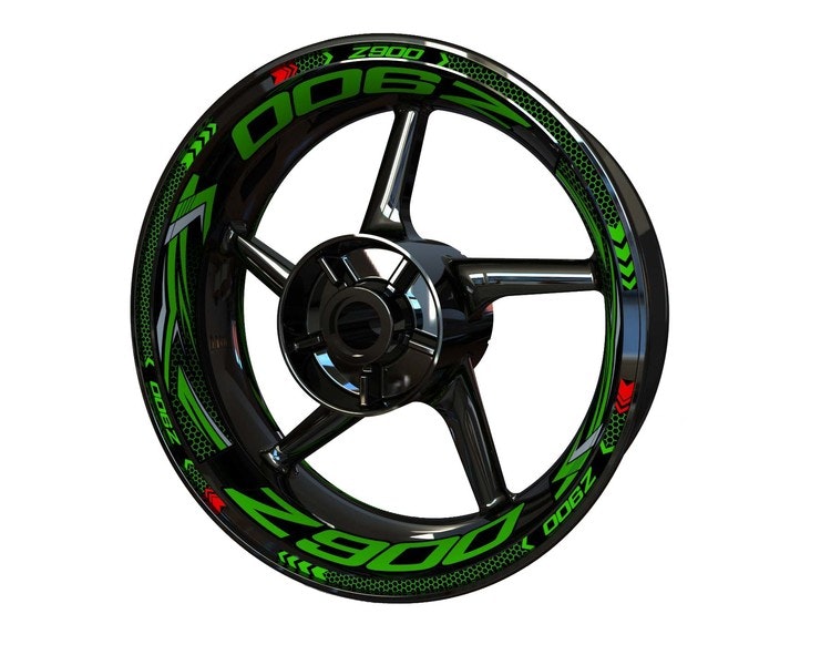 Z900 Wheel Stickers - Plus Design