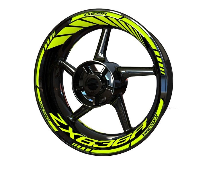 ZX636R Wheel Stickers - "Classic" Standard Design