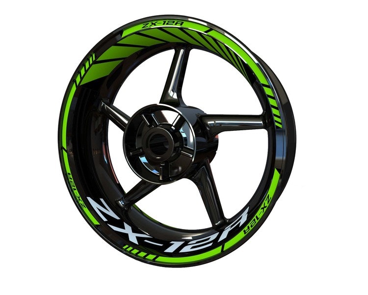 ZX-12R Wheel Stickers - "Classic" Standard Design