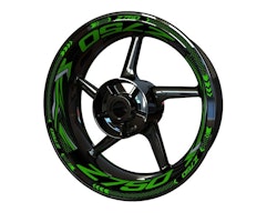 Kawasaki Z750 Wheel Stickers - Plus Design