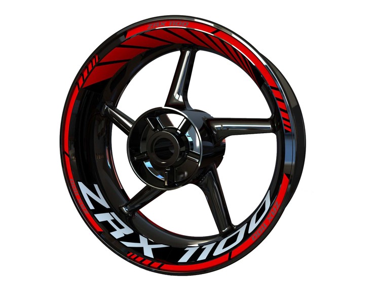 Kawasaki ZRX1100 Wheel Stickers - "Classic" Standard Design