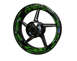 Kawasaki Z300 Wheel Stickers - Plus Design