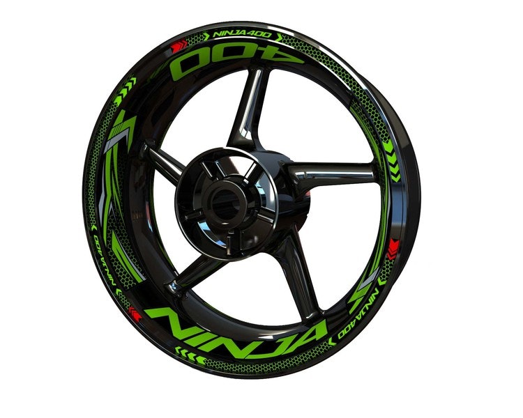 Adesivi per cerchioni Ninja 400 - Plus Design