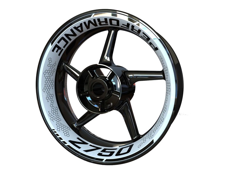 Kawasaki Z750 Wheel Stickers - Premium Design