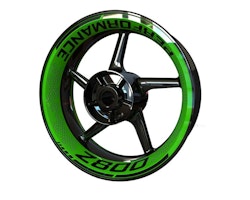 Kawasaki Z800 Wheel Stickers - Premium Design